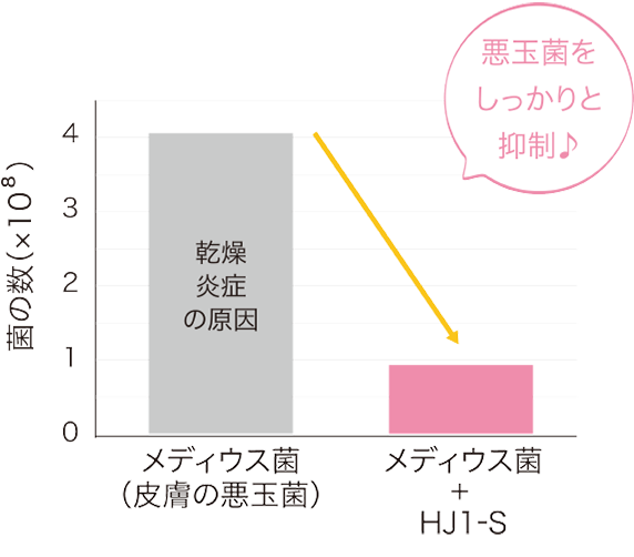 メディウス菌抑制グラフ