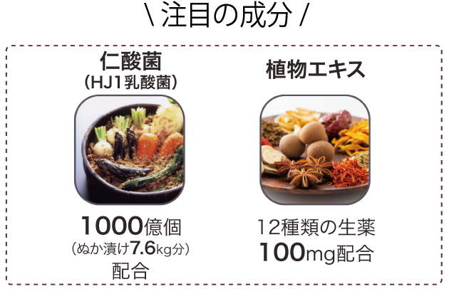 仁酸菌、生薬